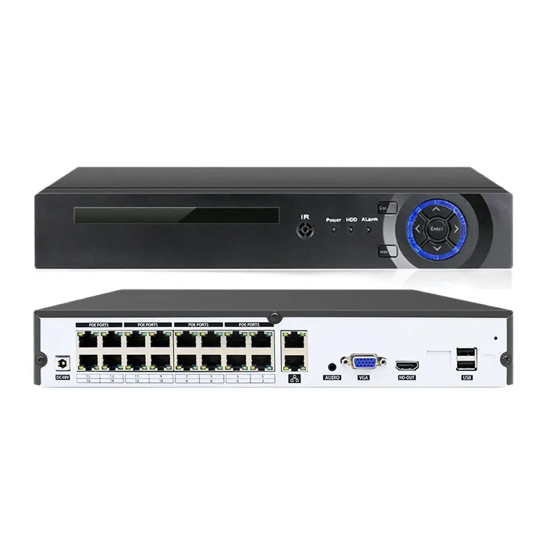 4CH/8CH POE NVR Security Recorder - H.265, Supports 8MP 4K IP