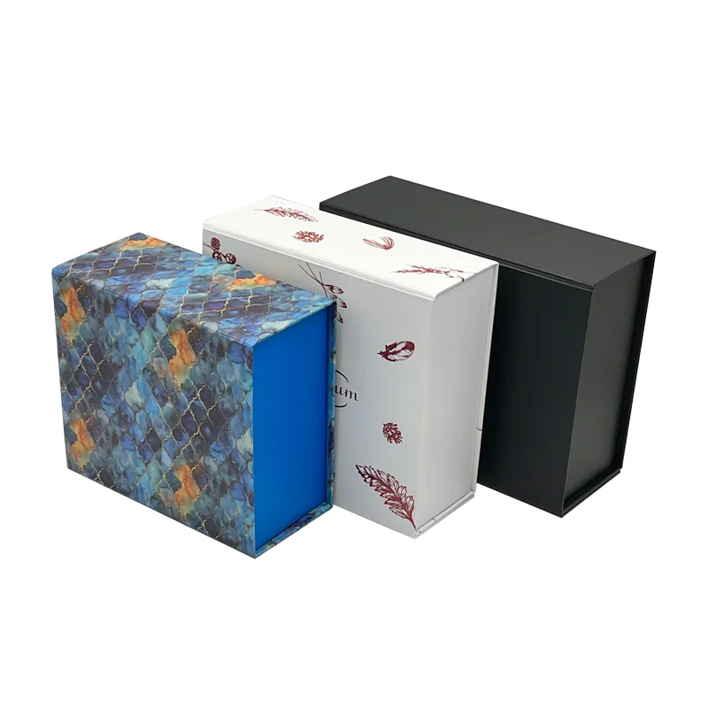 Custom Logo Luxury Magnetic Closure Folding Gift Box Durable Cardboard Packaging Box for Jewelry Cosmetics Clothes factory