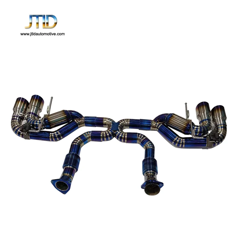 JTLD Factory Direct Sales Titanium Exhaust System Catback for Chevrolet Corvette C8 Exhaust Straight Pipe