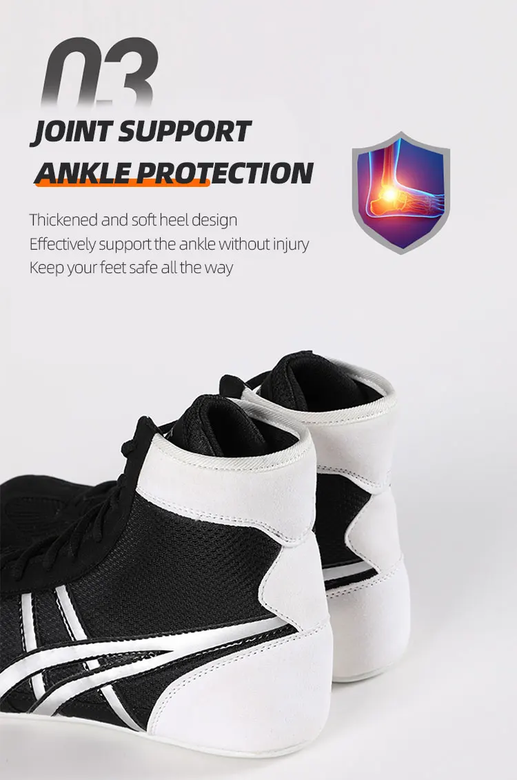 Professional Boxing Shoes High Quality Ultra Lightweight Breathable Non