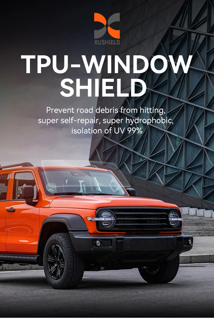 Clear Waterproof Explosion Proof TPU Window Film PPF Film for Windshield Protection