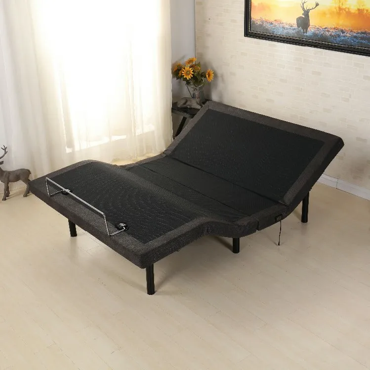 Wired Remote Foldable German Okin Motor Electric Adjustable Bed