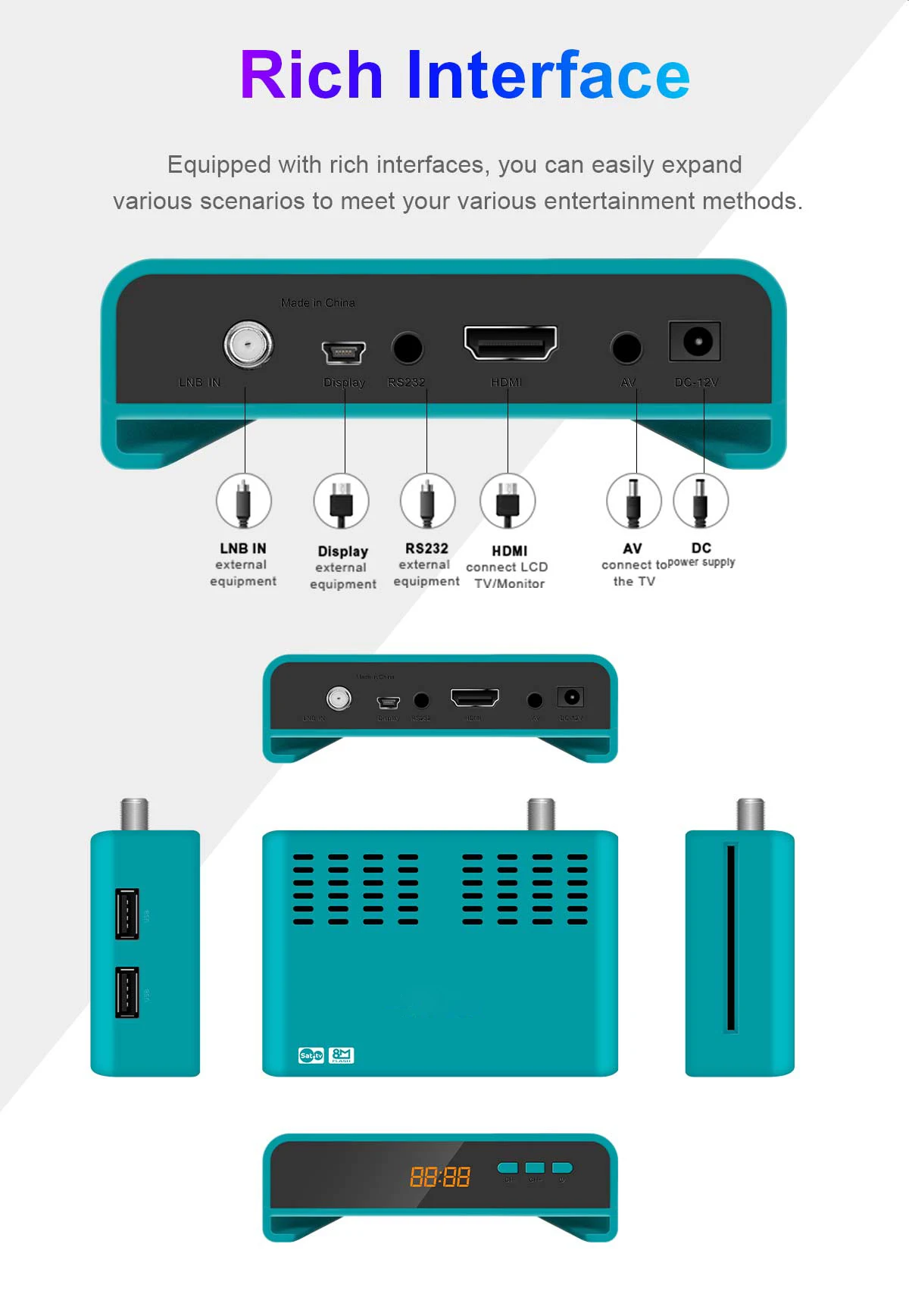 product america dvb s2 receiver full hd set top box dvb s2 satellite receiver  free to air meecast hevc h265 satellite receiver stb-57