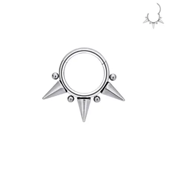 ASTM F136 G23 Titanium Piercing Nose Ring Hoop Earring lip ring Body Jewelry Cartilage Tragus Diaphragm Titanium Hing