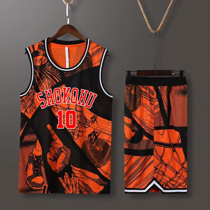 Source Anime orange blank cheap sublimate basketball jersey design