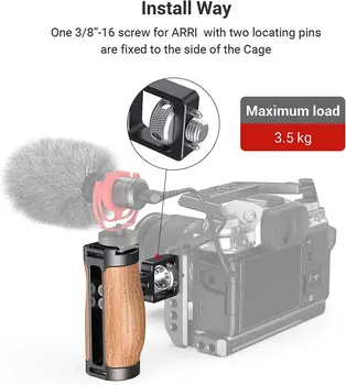 Smallrig Wooden Mini Side Handle (for ARRI-Style Mount) -2914 detail image
