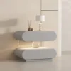 Light gray pine frame cat paw leather sensor light