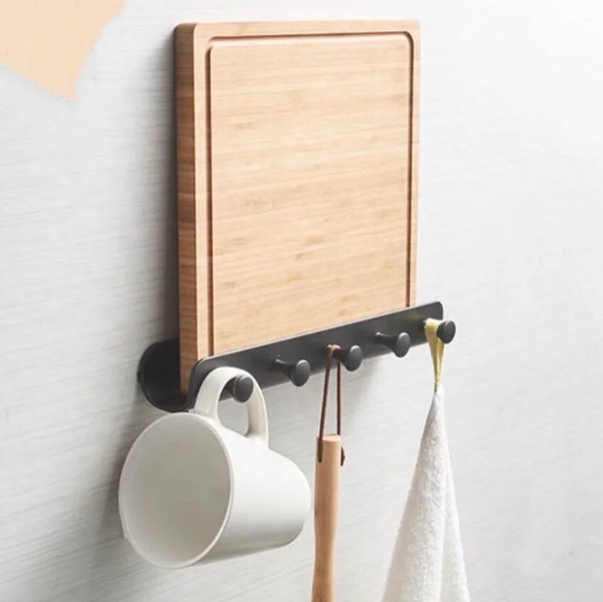 Key Holder for Wall Entryway Mail Holder for Wall Adhesive Key Rack for Wall with 5 Key Hook Wall Key Holder Key Hanger for Wall