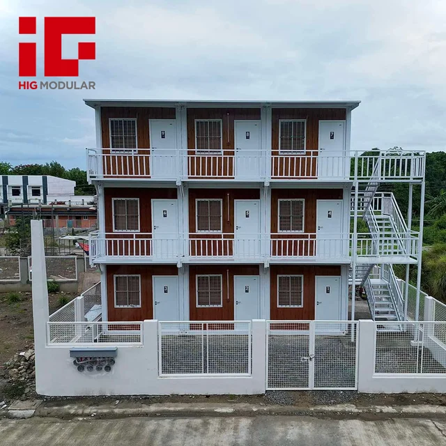 Contemporary A-Frame 20ft 40ft Steel Villa Hotel Sandwich Panel Material Prefabricated Homes Modular Living Container Houses