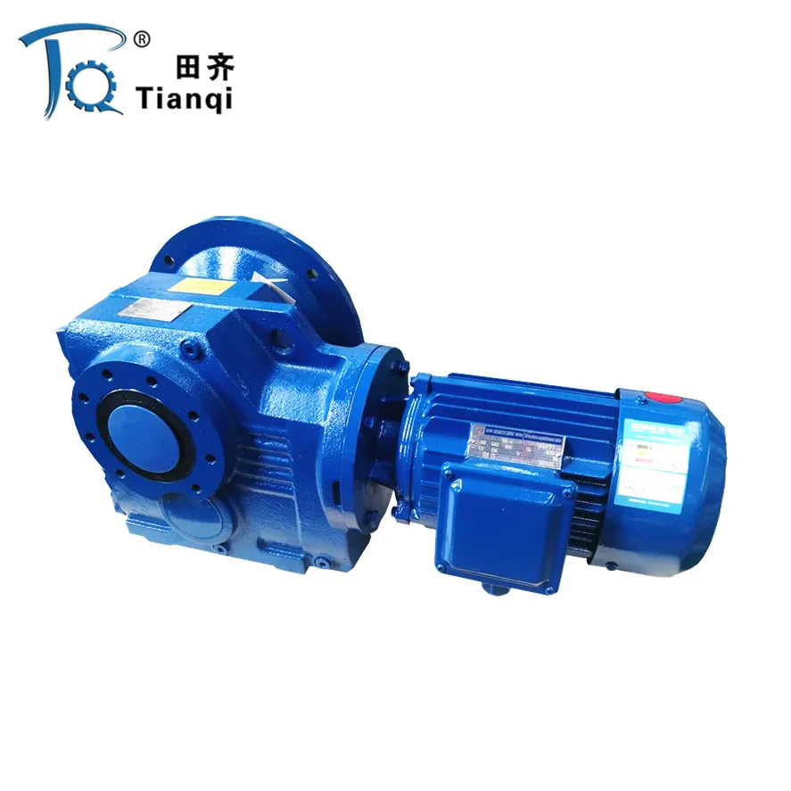 3 Phase 2 hp 90 Degree Helical Bevel Geared Electric Motor Reducer 110V 220V 380V