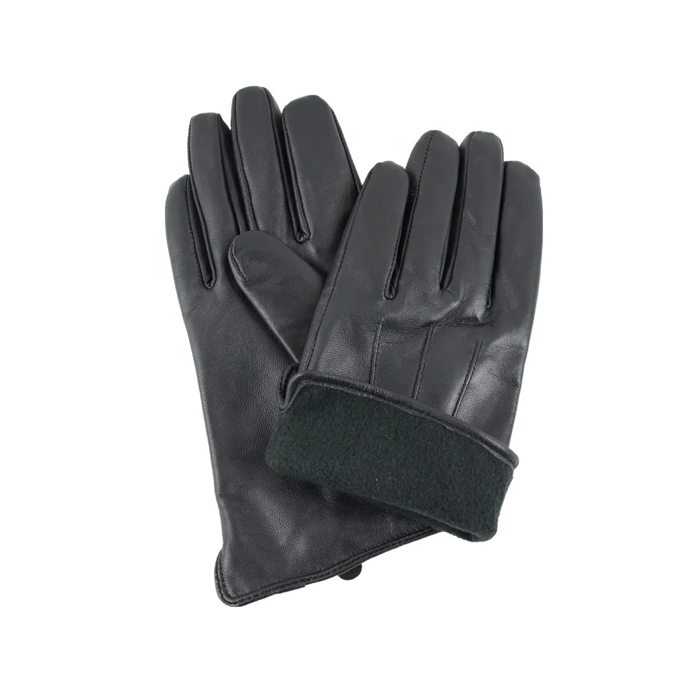 GLOVEMEN new design durable warm woman black Sheepskin windproof driving mens leather gloves