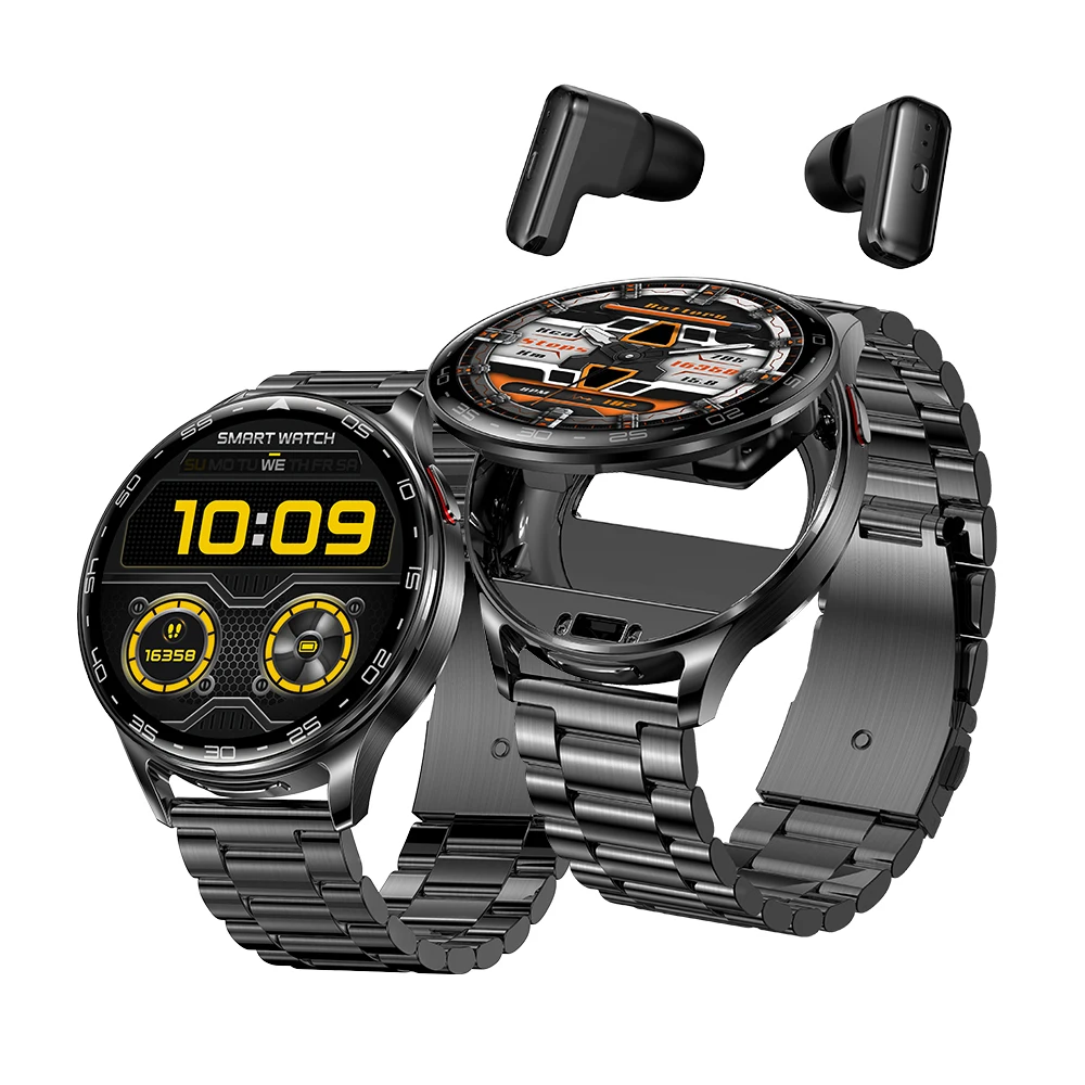 T97 sans fil BT TWS montre-casque 2-en-1 Smartwatch surveillance