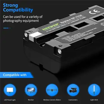 2600mAH Rechargeable Li-ion Battery for NP-F330 NP-F550 F750 F930 F950,Li-Ion Battery for Camcorder NP-F550/ NP-F570 detail image