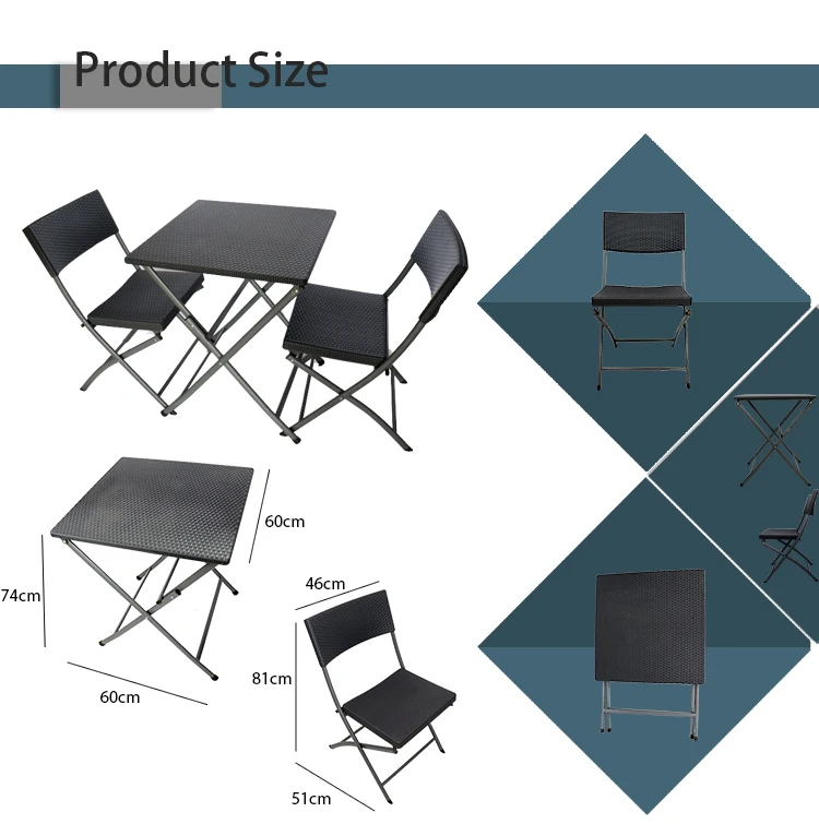 Good Quality Parties Chairs And For Restaurant Plastic Folding Tables Wholesale Patio Table Set