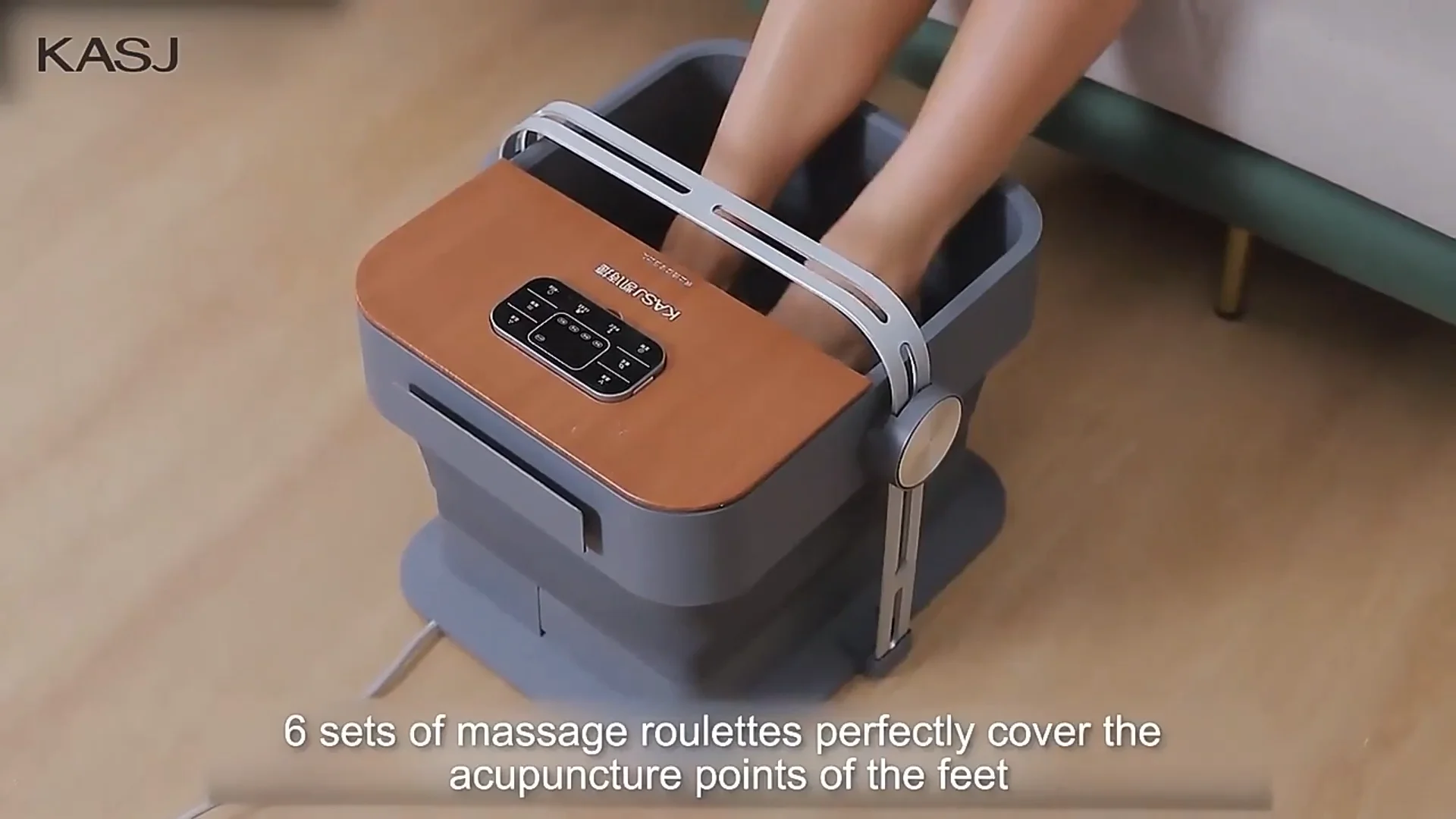 Foldable Remote Control Electric Foot Bath Massager Automatic Heating