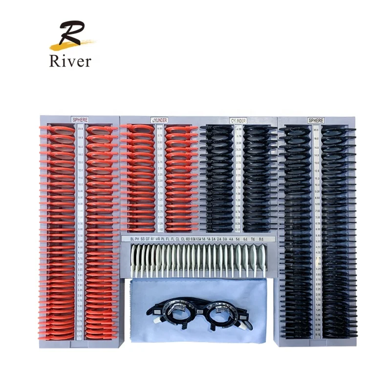 Оптометрическое оборудование пробный объектив Комплект металлические диски 266 оптический пробный случай JSC-266P-A