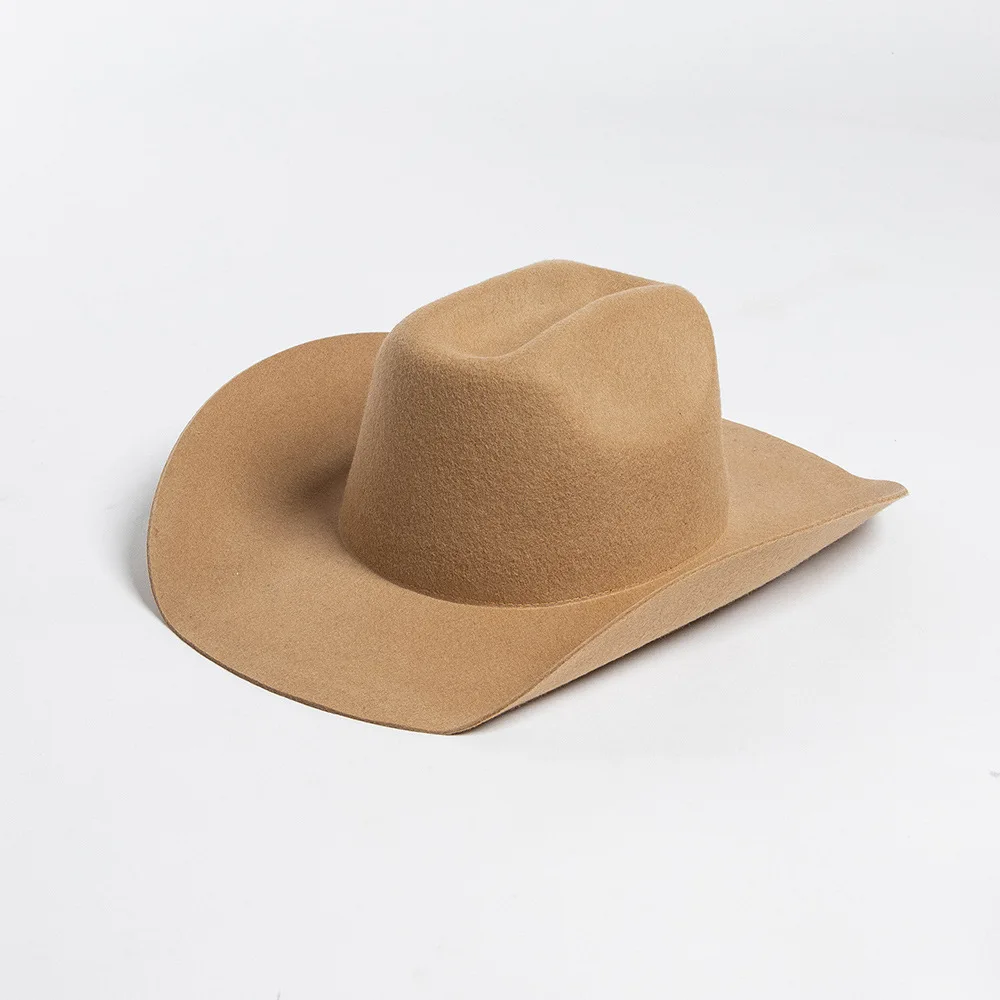 Cappello Cowboy Fatto A Mano Cappello Da Cowboy In Feltro Di Lana 100% - Schiacciabile, Fatto A Mano, Tesa Larga, Stile Western Cappello Cowboy Premium - Foto 12
