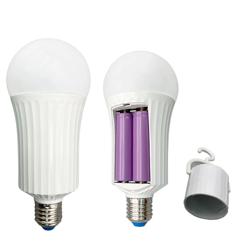 18 Вт заводская цена E27 аварийная лампа перезаряжаемая светодиодная 2 * литиевая батарея 5 часов Резервное копирование на