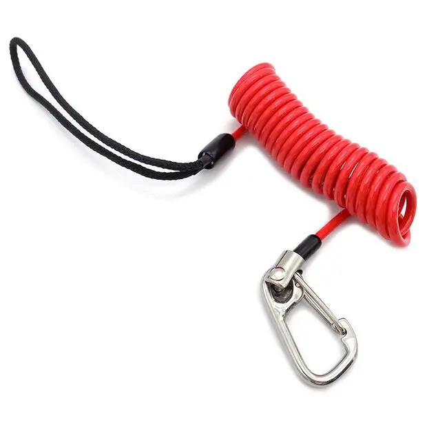 Coil Lanyard Attaches To Belt Loops Or Handbags Security Lanyard Bungee