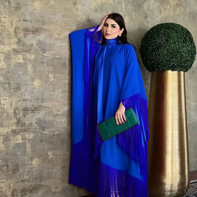 chinese dress ladies Batwing Ruched Kaftan Dress – TheChichero main image 0