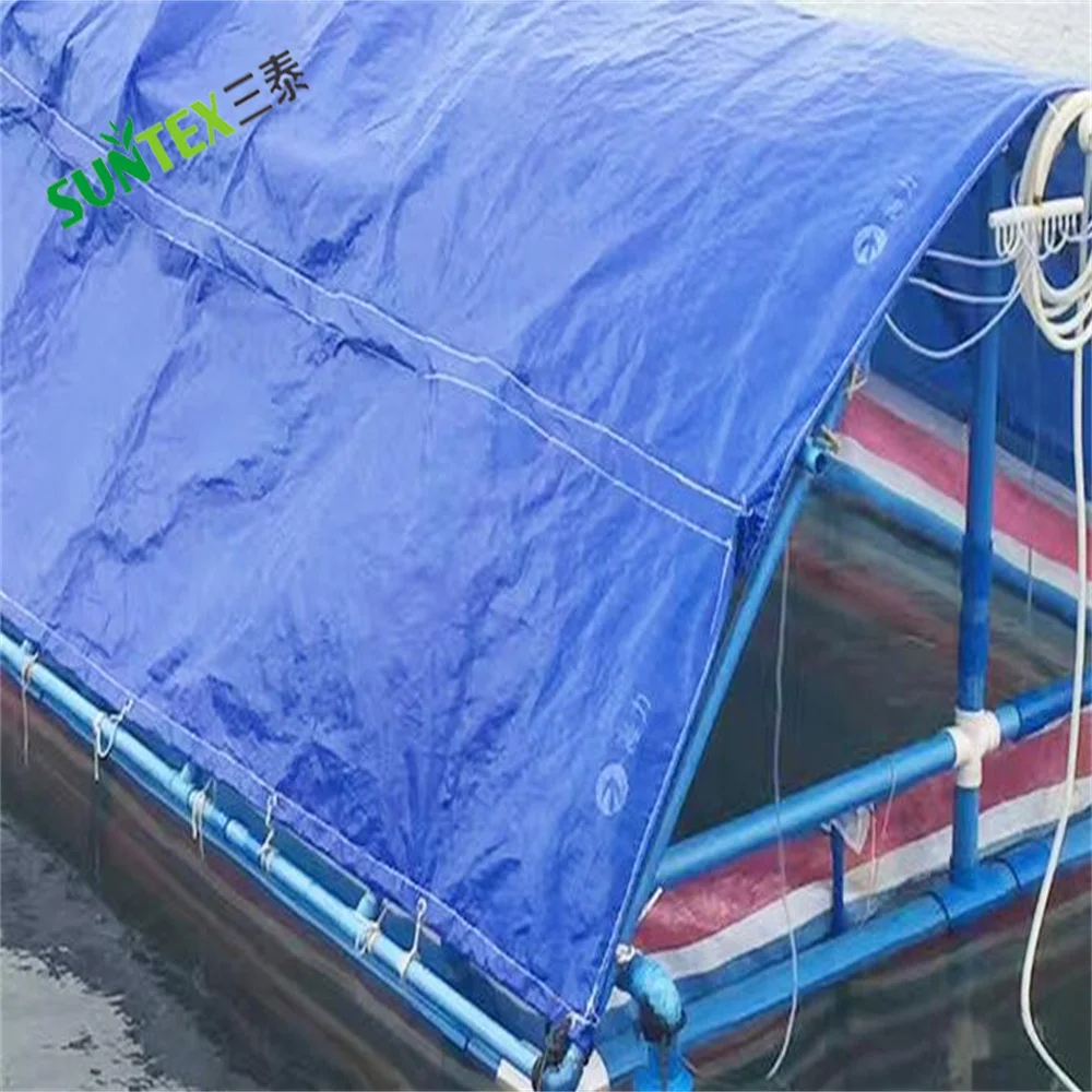移動式テント/商品カバー ブルー 防水ポリタープ、6*8M ポリタープ