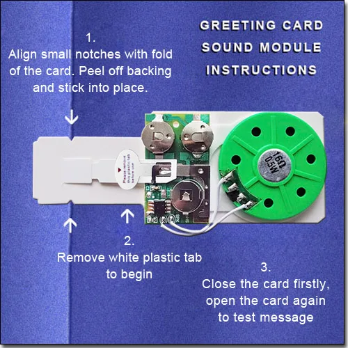 Customize Programmable Recordable Slide Tongue Music Chip Sound Module For Greeting Card