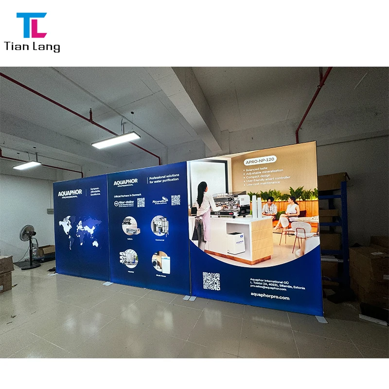 TianLang-Agent-gesucht LED-Leuchten-Stand Messe-Display-Booth Spanngewebe Seg Leuchten Booth Stands Ausstellung