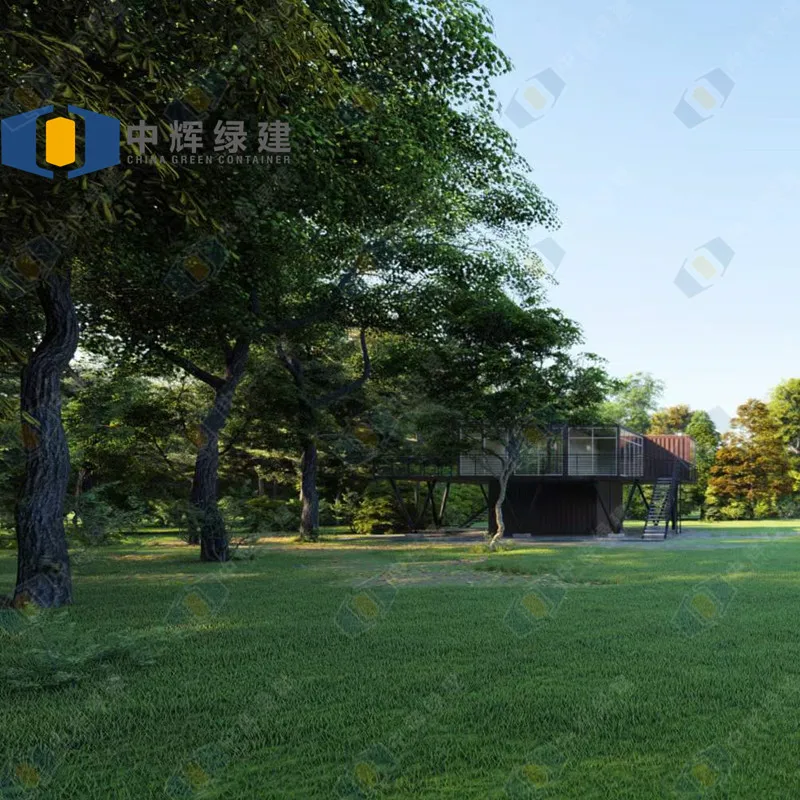 CGCH Fast Install Modular Houses Tiny Home Container Houses Steel Structure Prefabricated Luxury Villa Two Storey Prefab House