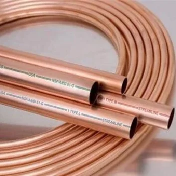 Tuyau de bobine souple de tube de cuivre de 2 m tube de bobine souple de réfrigération de diamètre extérieur 6 mm/ID 5 mm pour réfrigérateur de climatiseur etc.