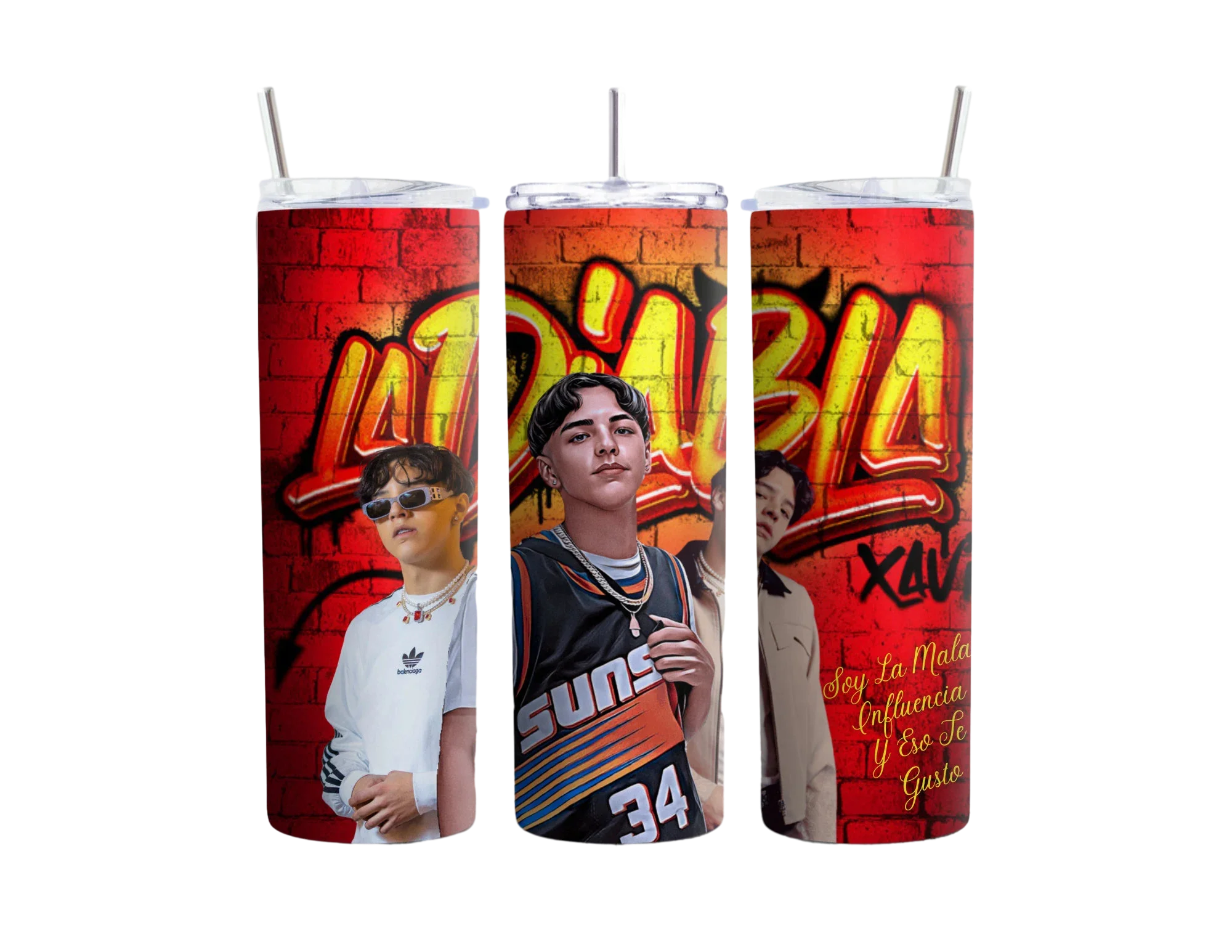 High Quality Mexican Music Singer XAVI La Diabla 20oz Tumbler