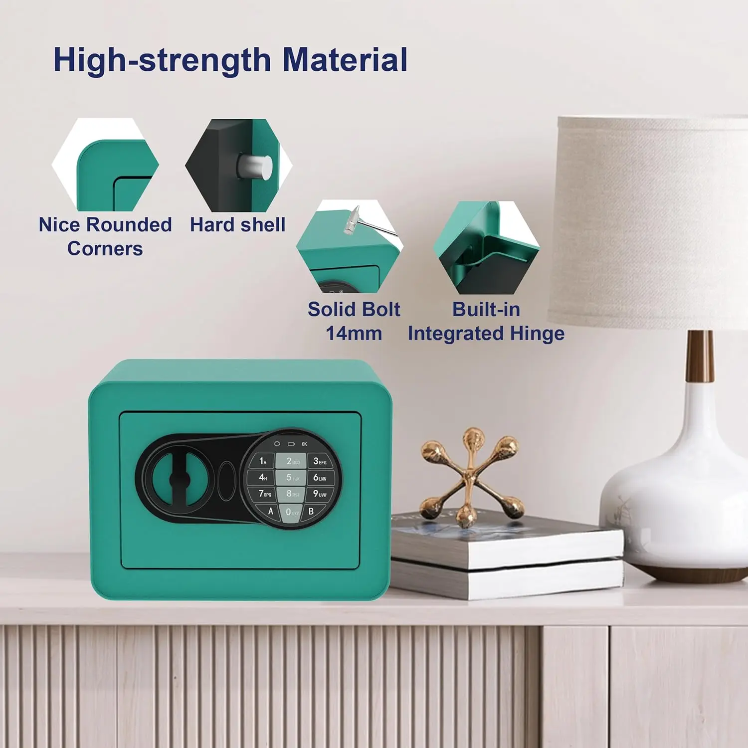 CEQSAFE Office Home Mini Security Electronic Digital Safe Box Deposit Money Box factory