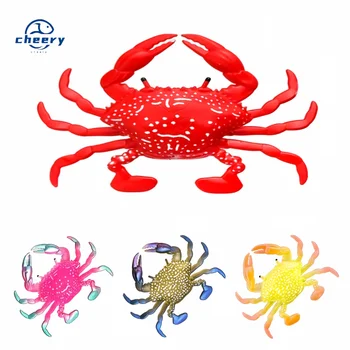 CHEERY 8cm 10g Artificial Crab Bait Lifelike Soft Sea TPR Fishing Lure Sharp Bass Target Species Pesca Isca Tool Grouper – Soft Lure – view 2