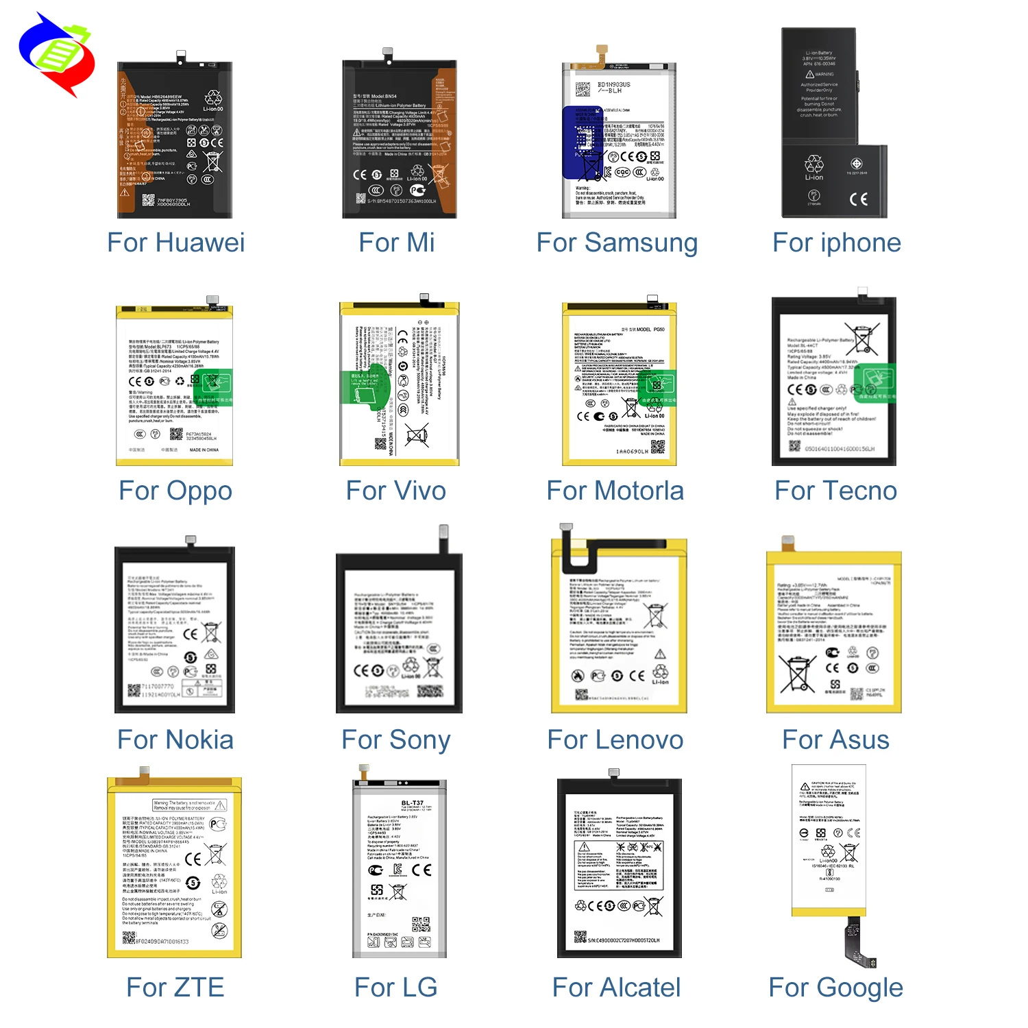 Original Replacement Mobile Phone Battery TLP043D1 TLP043D7 for Alcatel TCL 10 Pro TCL 20 Pro 4500mAh 3.85V