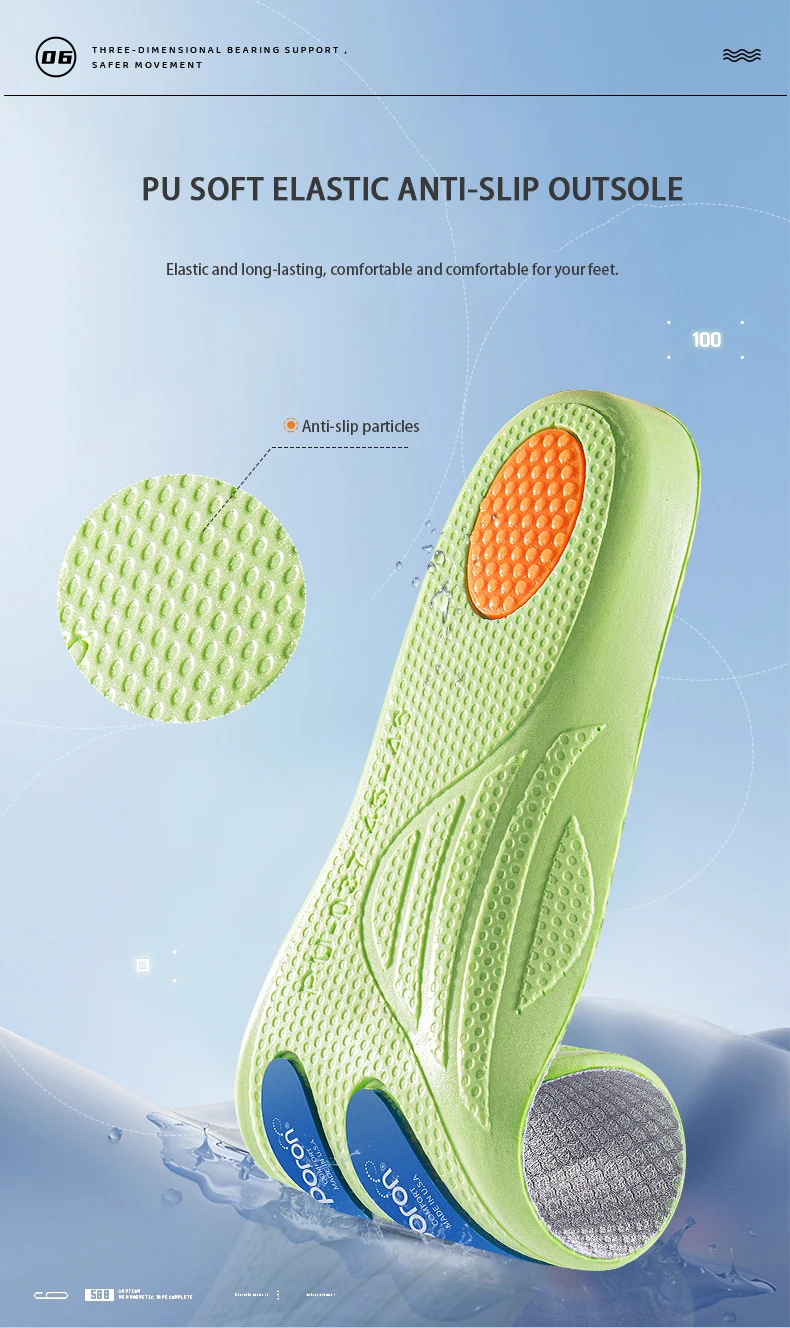 Custom Basketball Sports Insoles Poron Arch Support