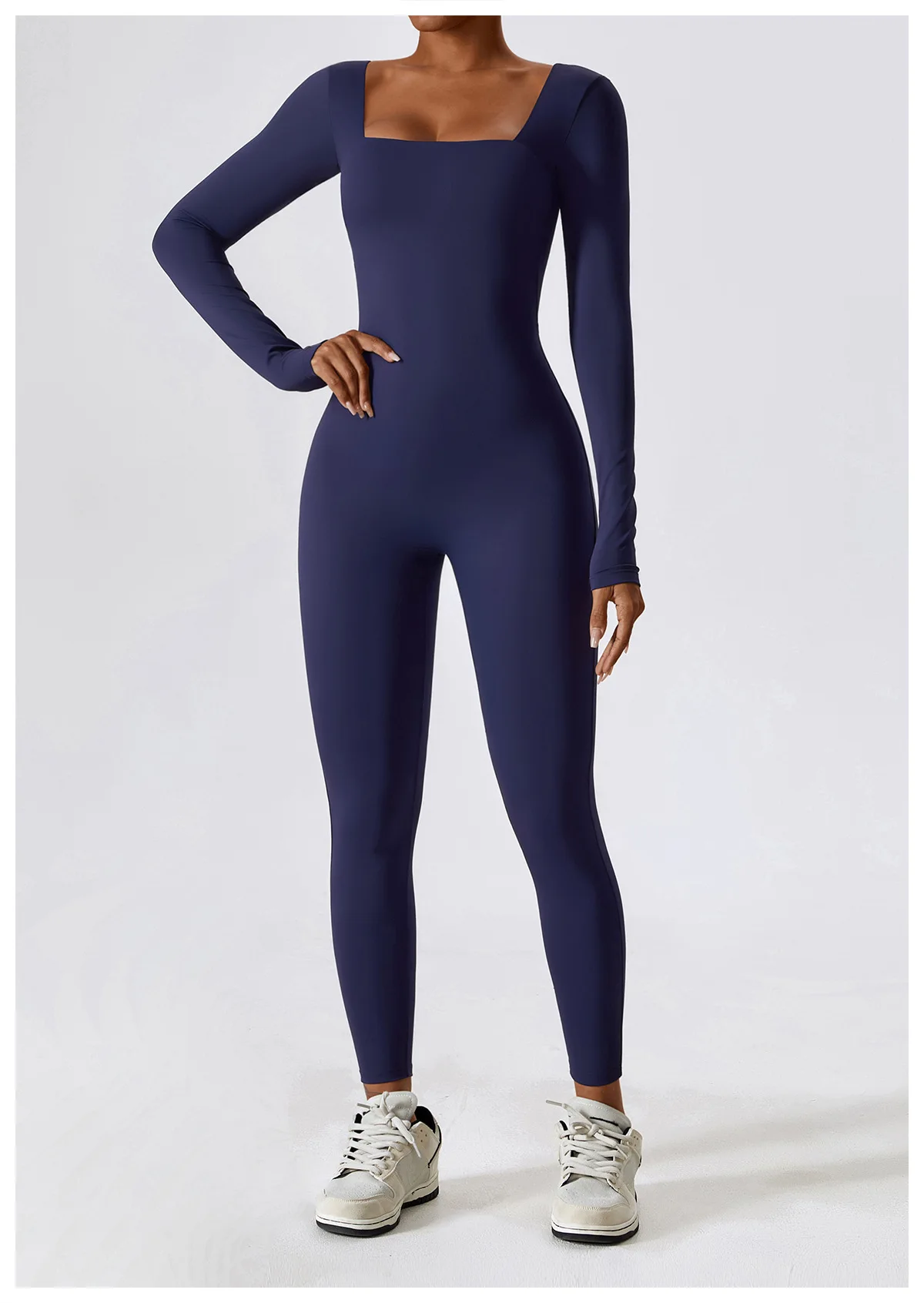 Hingto Designer Custom Nylon Women Fitness Compression Jumpsuit Mujer ...