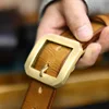 3.8cm wide khaki color 4mm thick - 115cm
