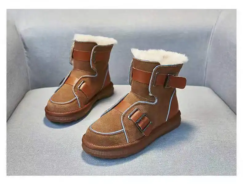 2021 зимняя нескользящая обувь для мотоцикла женская плюшевая теплая матовая кожаная обувь для снега из хлопка сапоги