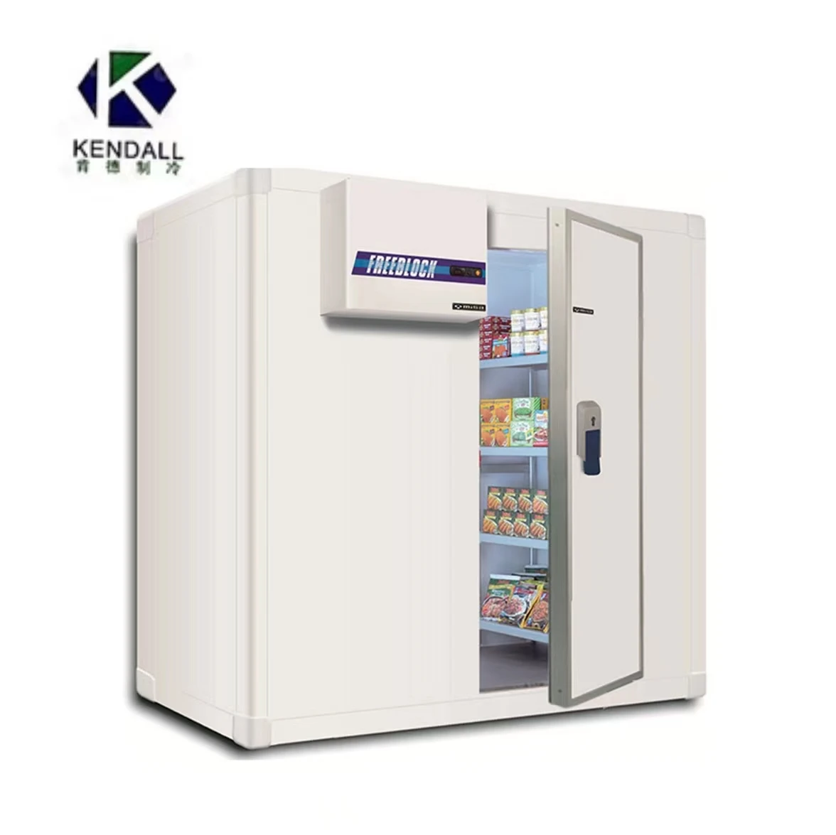 Selectable  Compressor Refrigerator 40 Feet Cold Room Modular Cooler Room for  Drinks and Vegetables