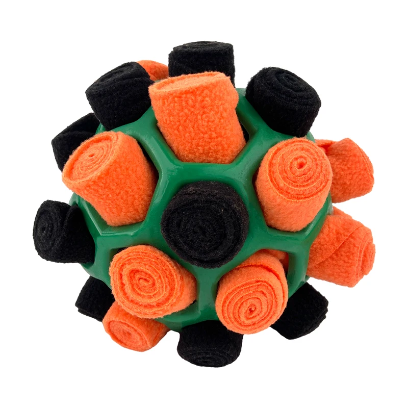 Interactive Pet Toys Dog Snuffle Ball With Bite Resistant Rope Slow Feeder Dog Chew Toy For Training Dog Balls factory