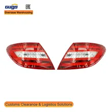 GUGO LED Tail Lights Compatible with 2011-2014 MERCEDES-BENZ C-Class W204 Model