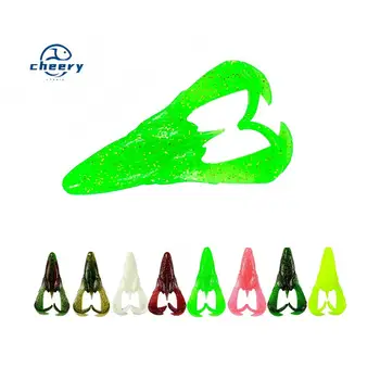 Cheery 15.5g Soft PVC Silicone Frog Lure 90mm Top Water Fishing Bait Artificial Plastic for Marlin 2pcs Per Pack for River – Soft Lure – view 2