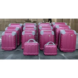 LARGE CAPACITY 12PCS 14PCS 16PCS SEMI FINISHED LUGGAGE  BEAUTY CASE WITH BIG CORNER PROTECT