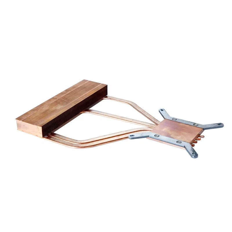 Custom Manufacturer Water Cooling Aluminum Alloy Copper Welding Heat Sink Heat Pipe with Cutting Service
