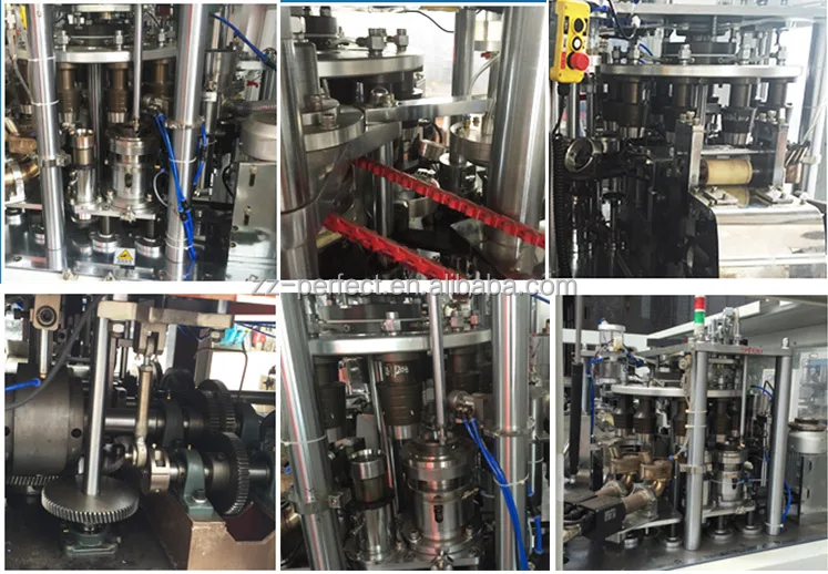 High speed ultrasonic ripple double wall paper cup making machine