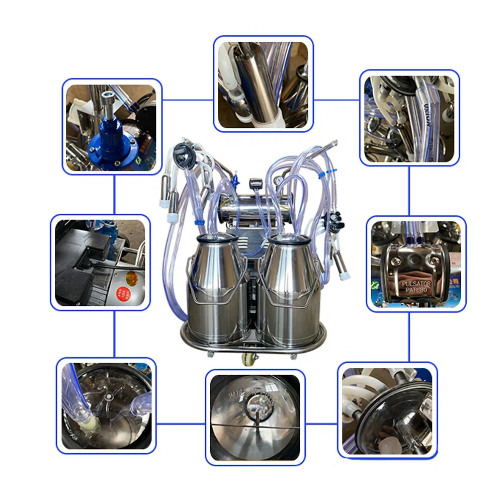 Manual Milking Machine Price Pulsation Vacuum Milker Manual Cattle Milking Machine Electric Milking Machine