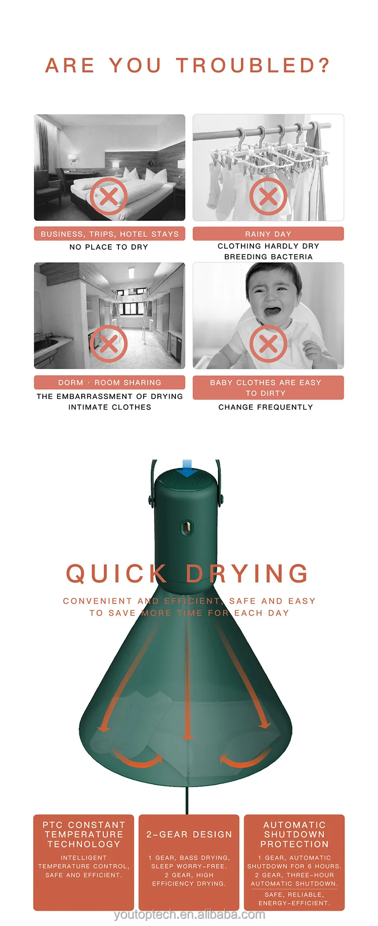 portable vertical clothes dryer
