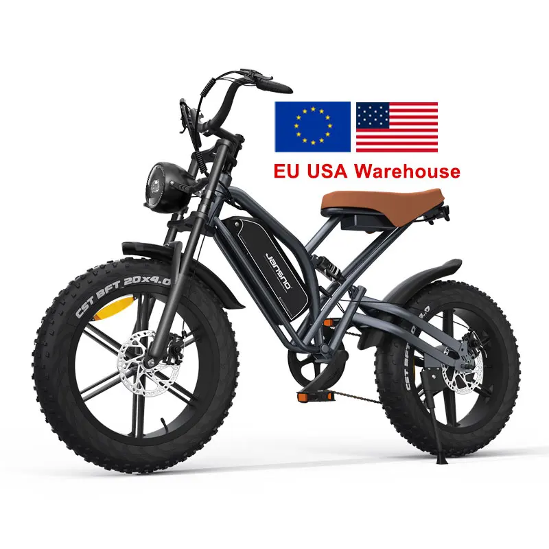 750W Steel Snow Beach Cruiser Retro Electric Bike 14AH