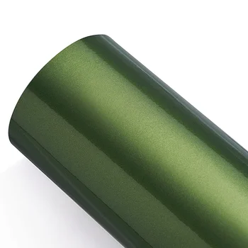 Factory wholesale film auto body car wrap vinyl roll gunmetal vinyl wrap glossy candy apple green color car wrap