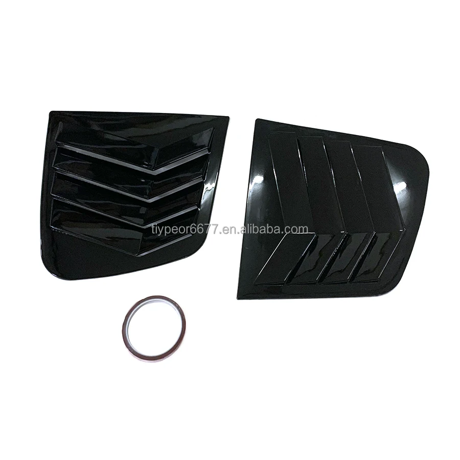 product carbon look rear side window louvers for kia kx5 sportage 2015   2018 air vent scoop shades cover blinds exterior accessories-11