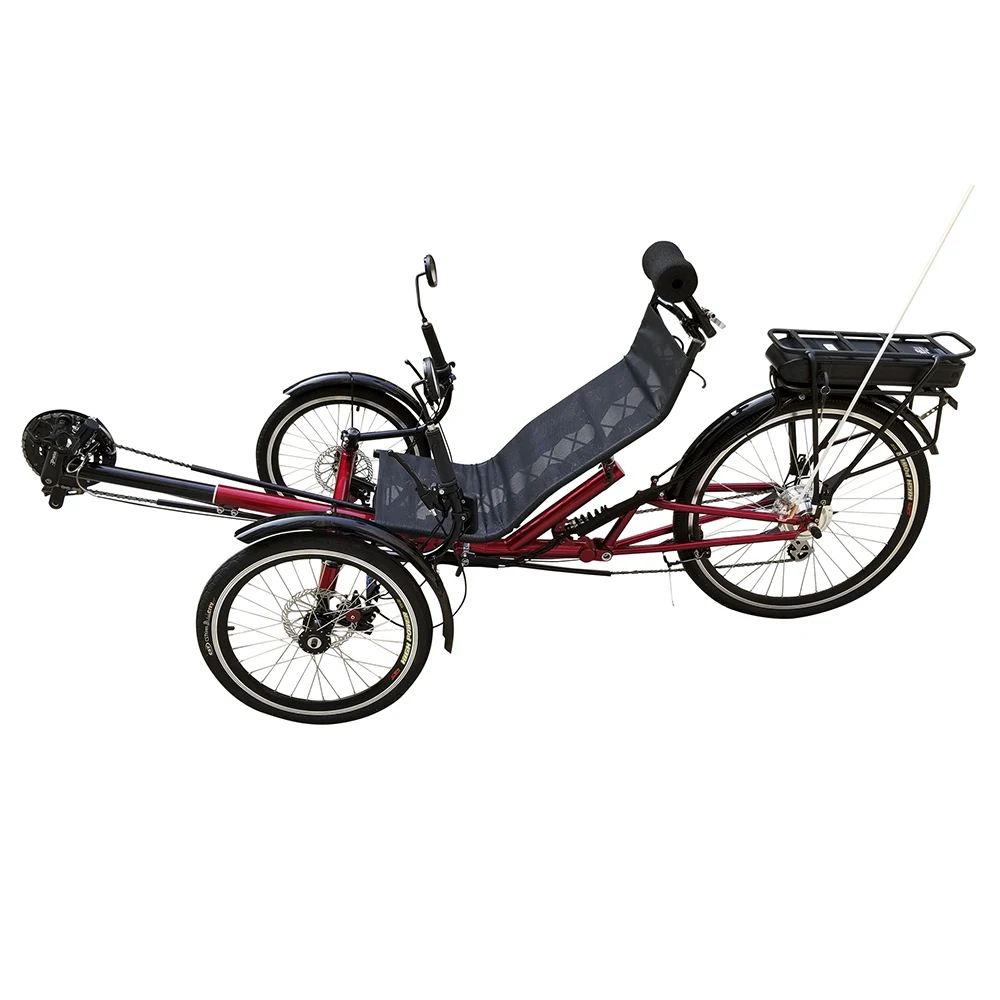 MOTRIKE Best Selling Leisure Affordable Adult Three Wheel Foldable Bicycle  500W Electric Recumbent Trike